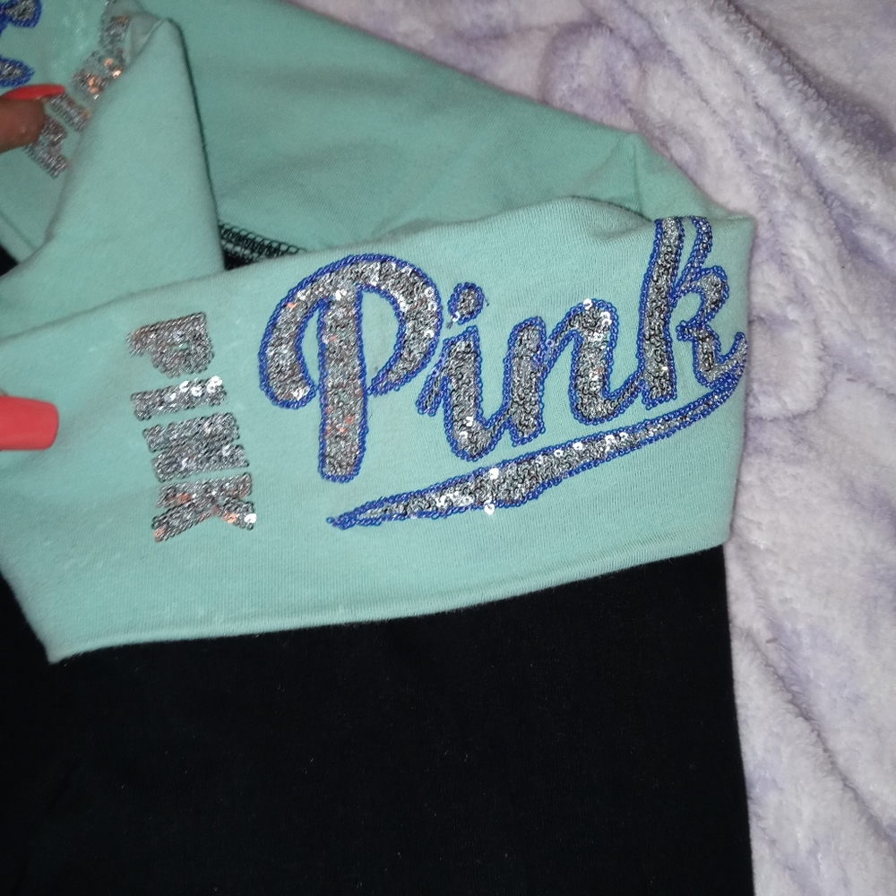 Pink bling skinny legging